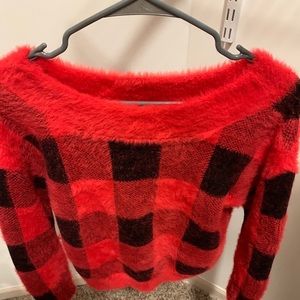 Express Plaid Sweater